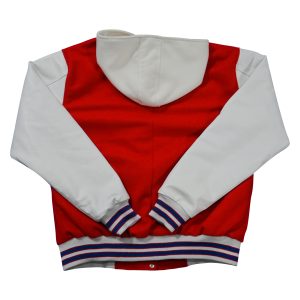 Letterman Jacket Red White