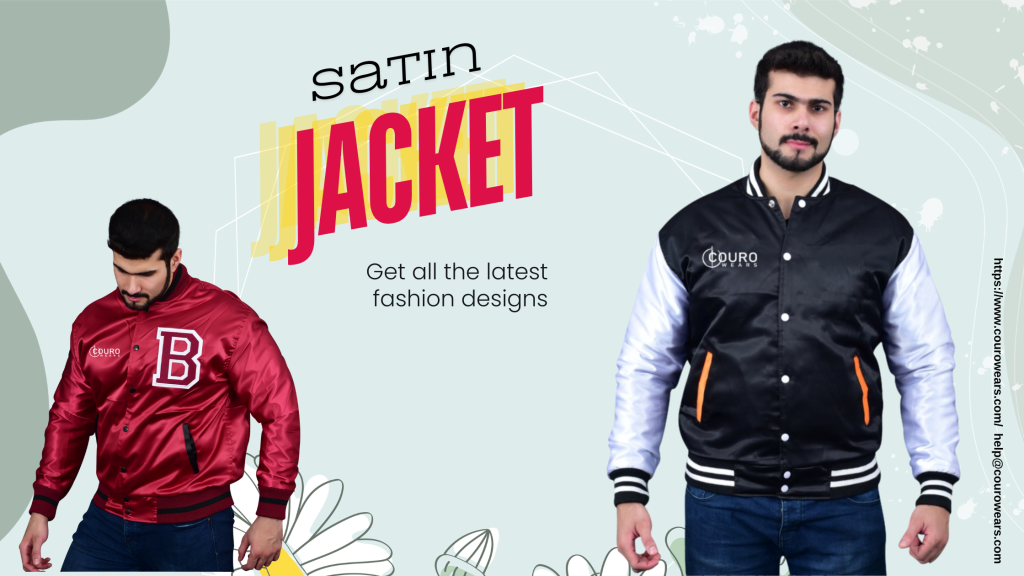 Satin Varsity Jacket Men