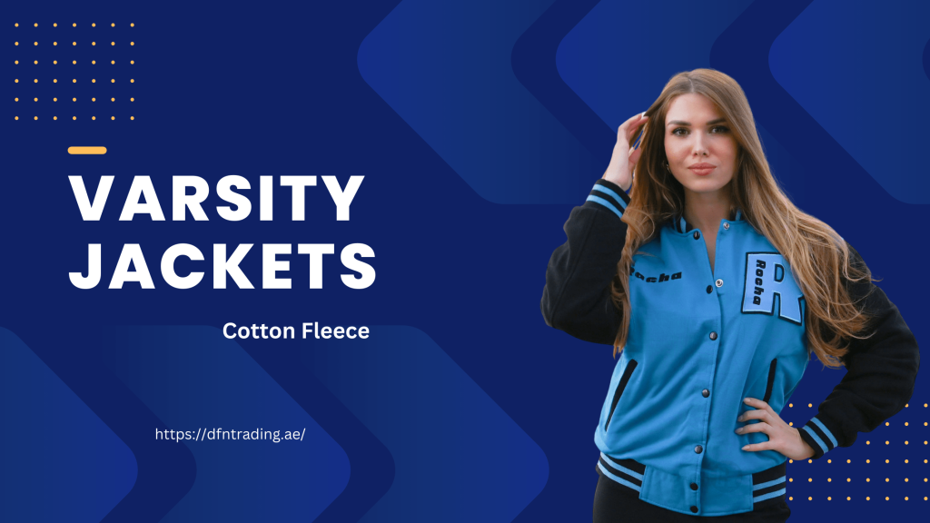 Women Letterman Jackets Cotton Fleece