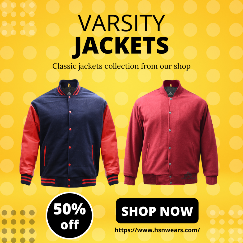 Varsity Jackets Leather Sleeves