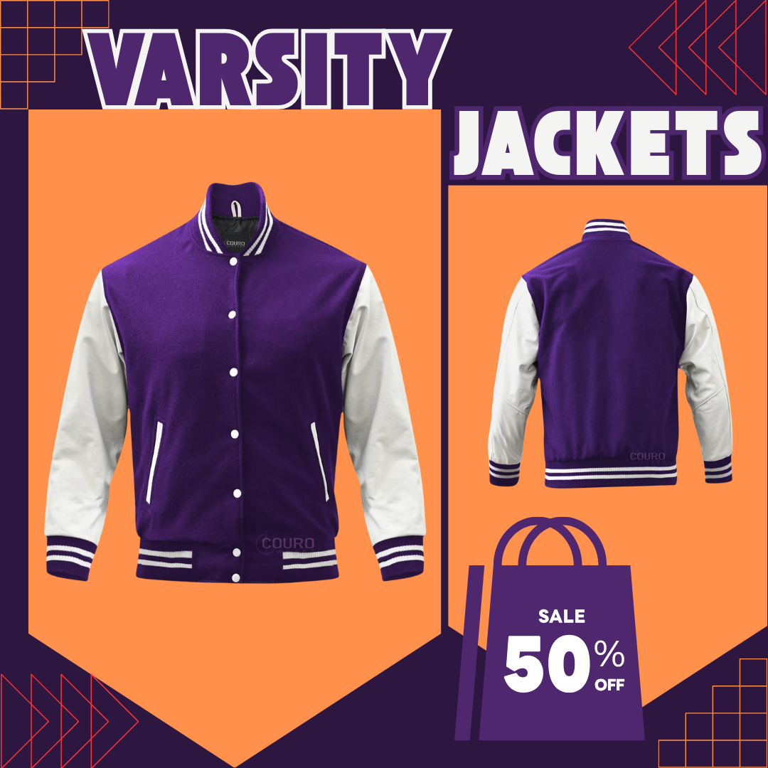 Varsity leather jacket customized