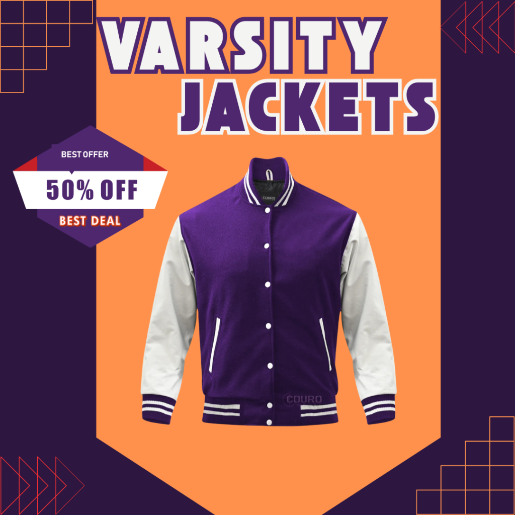 Varsity leather jacket customized