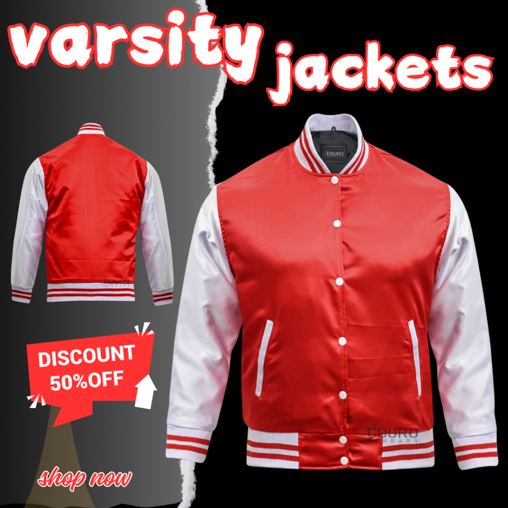 Custom Varsity Jackets Red White