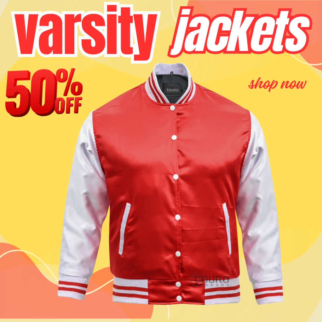 Custom Varsity Jackets Red White