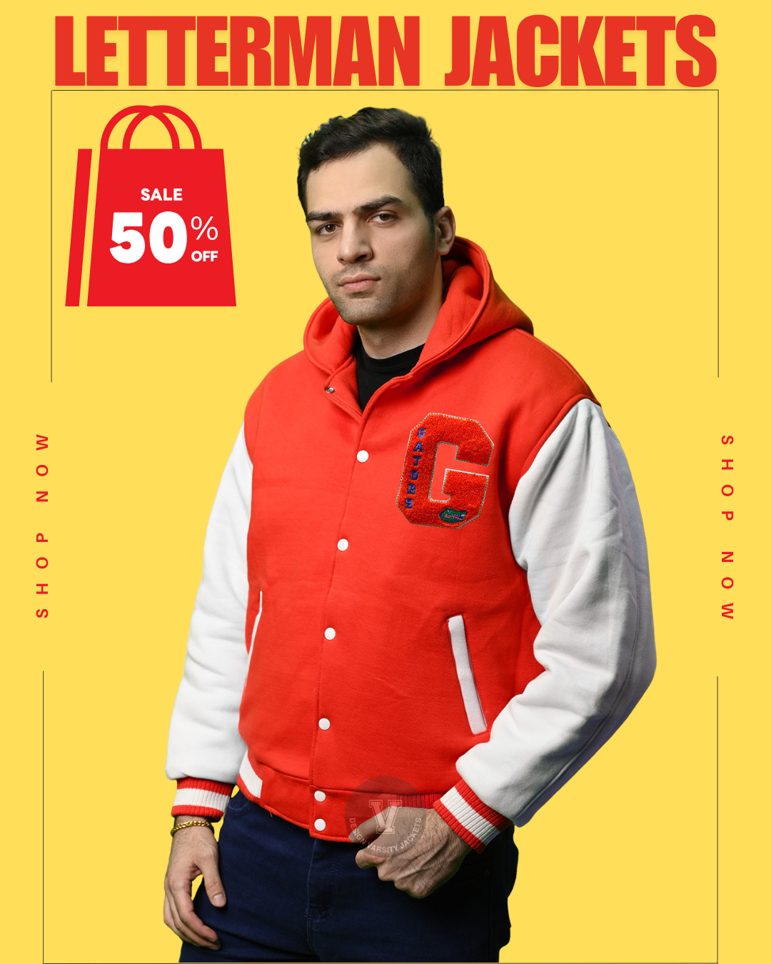 Letterman Jacket red