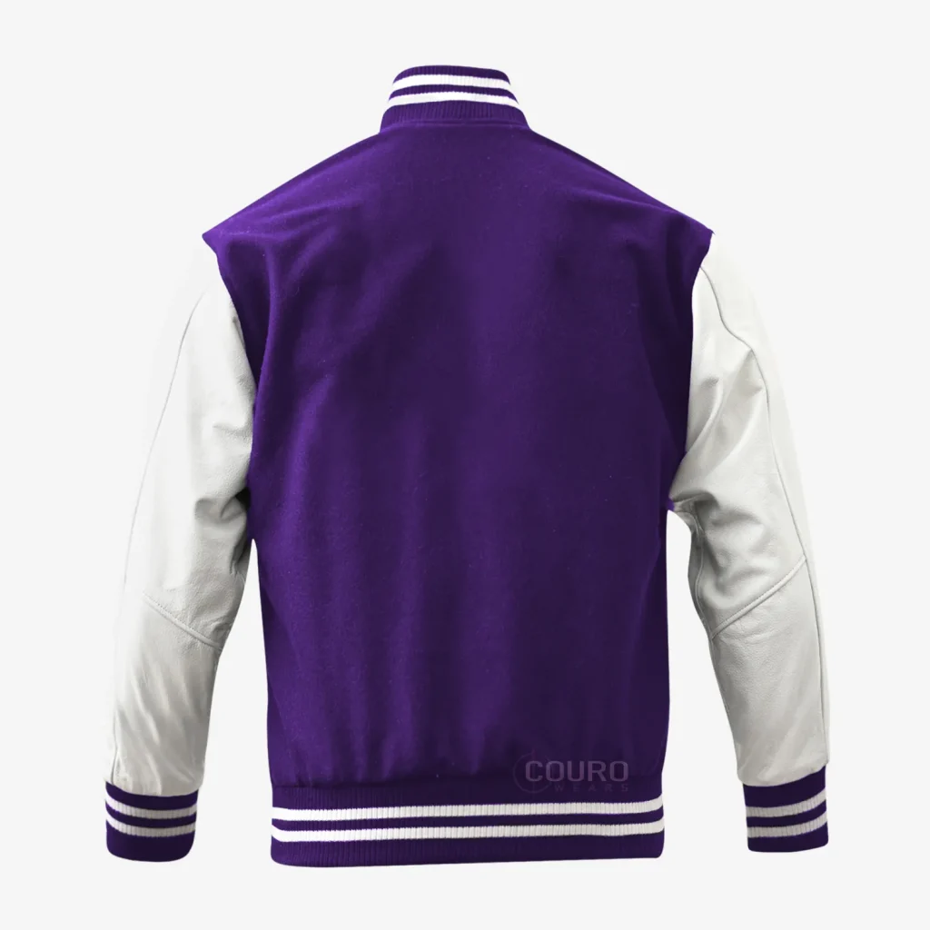 Varsity leather jacket customized