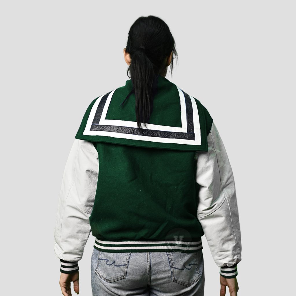 letterman jacket sailor collar