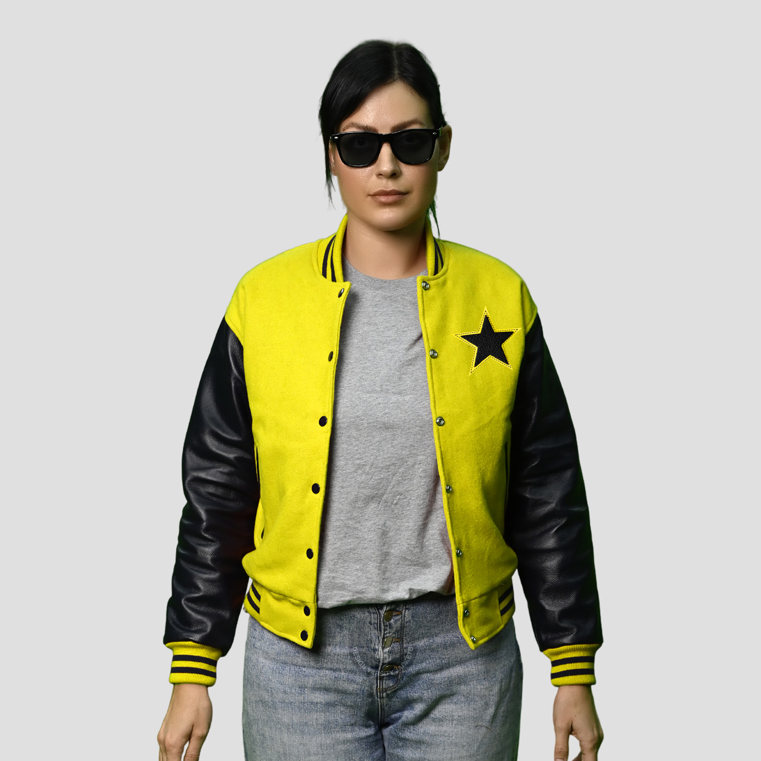 Wool Leather Varsity Jacket