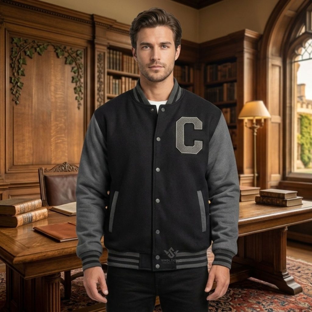 Slim Fit Varsity Jackets For Athletic Build