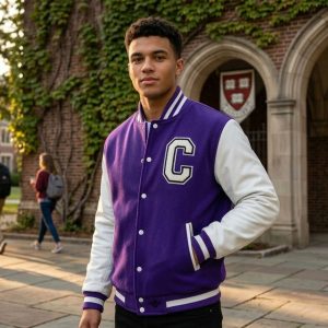 Varsity Jacket With Embroidery