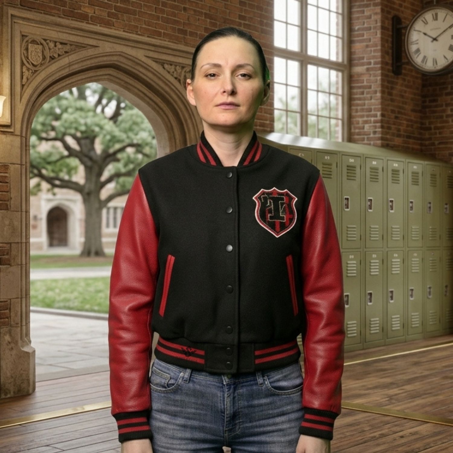 Cropped Jackets For Women Red And Black