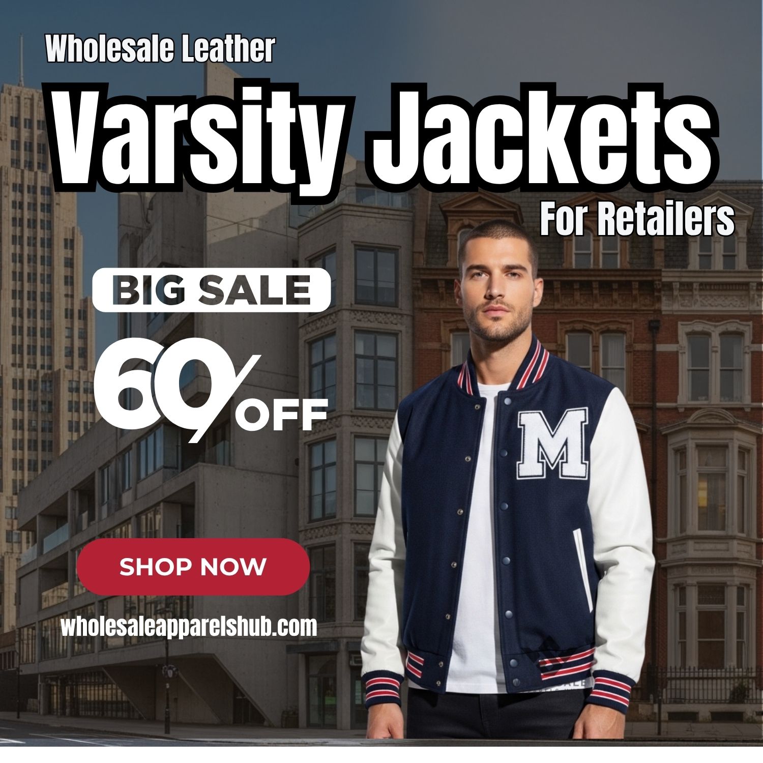 wholesale leather varsity jackets for retailers