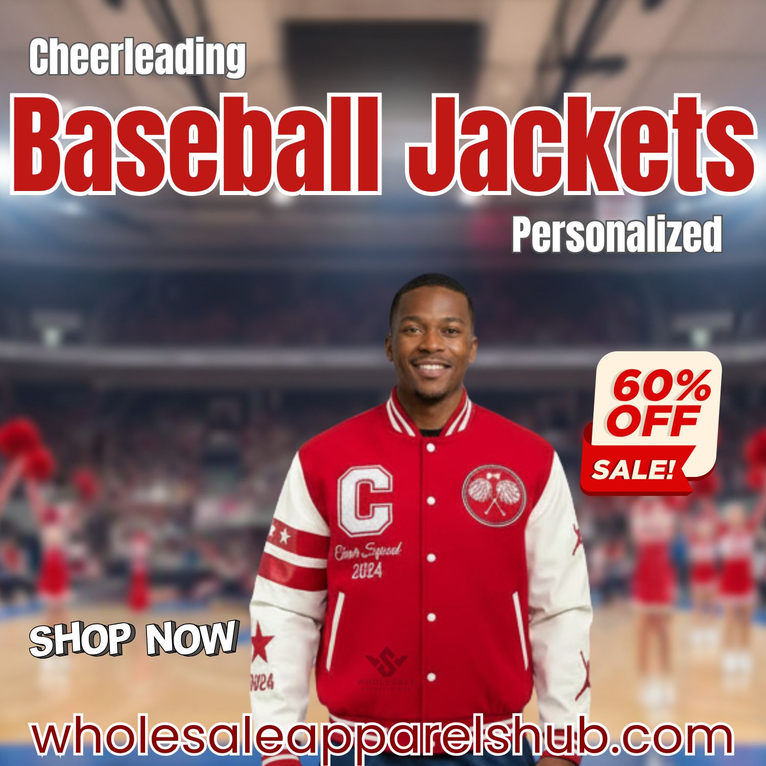 Cheerleading Baseball Jackets Personalized